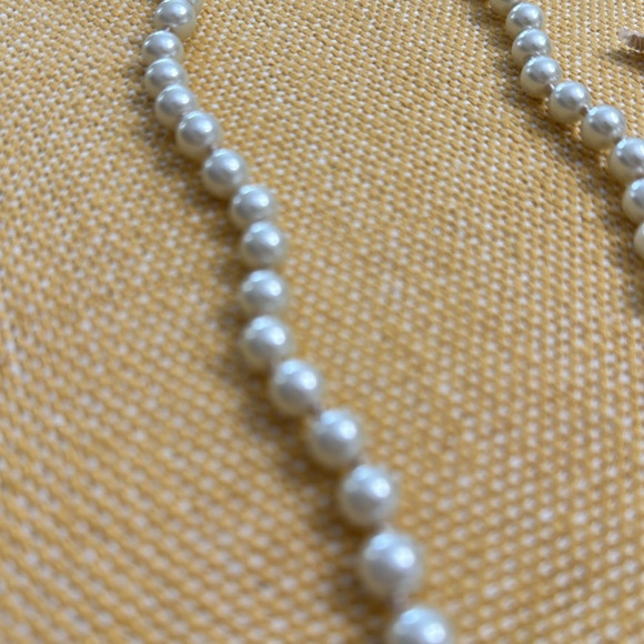 J.Crew strand of Pearls with ribbon tie. - Picture 3 of 5